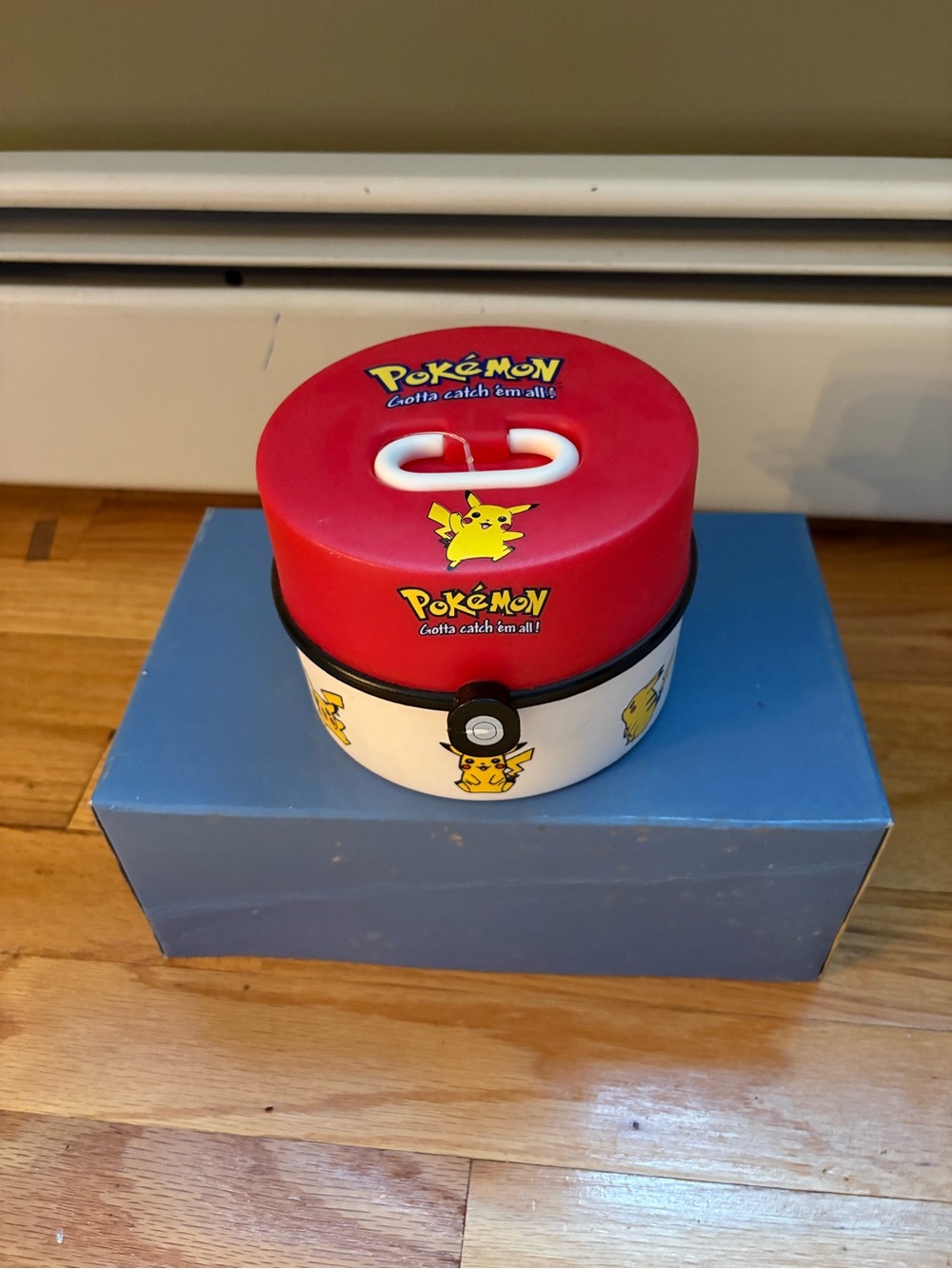 Pokemon Pikachu Round Storage case - Red, White, Yellow